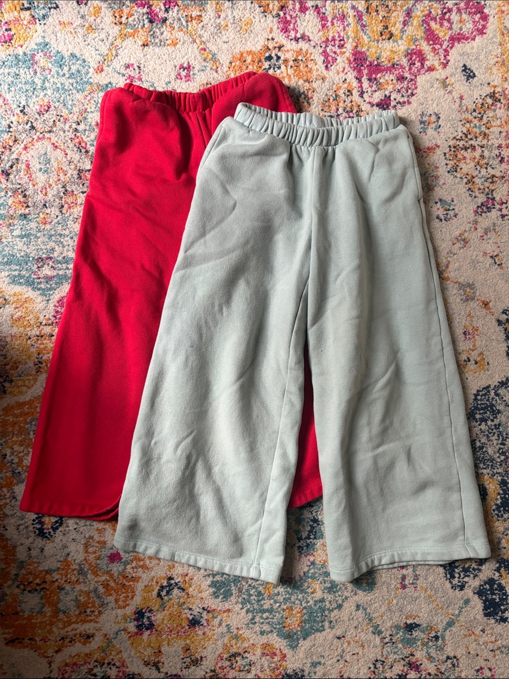 Gap Kids Elastic-Waist Wide Leg sweat pants